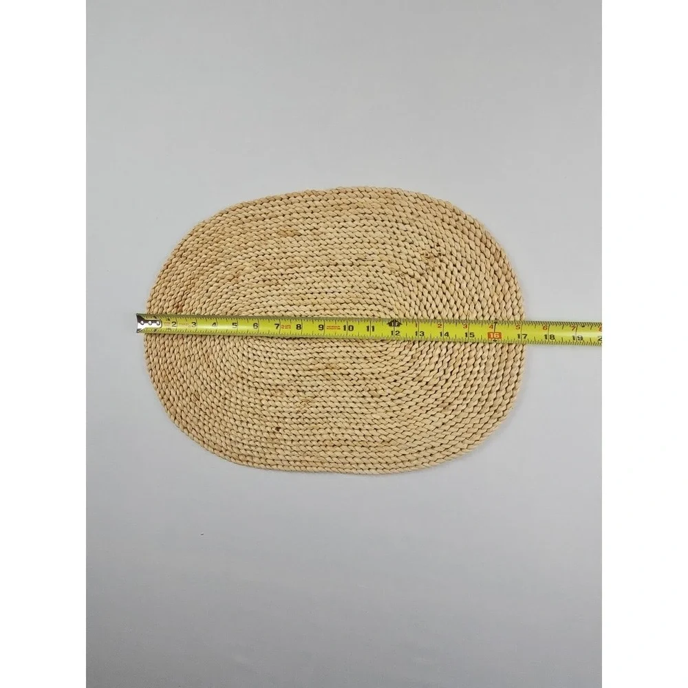 5‎ Vintage Boho Seagrass Hand Woven Placemats Chargers 17.5